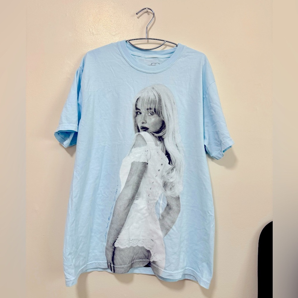*SOLD* Short n' Sweet Tour Sabrina Carpenter Merch in Blue Colorway